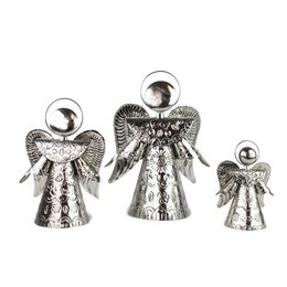 Angel silver 25cm, guardian angel, Christmas decoration
