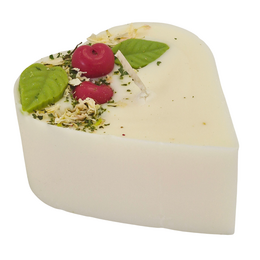 Vela Corazón Pequeña Con Cerezas, caja de 6