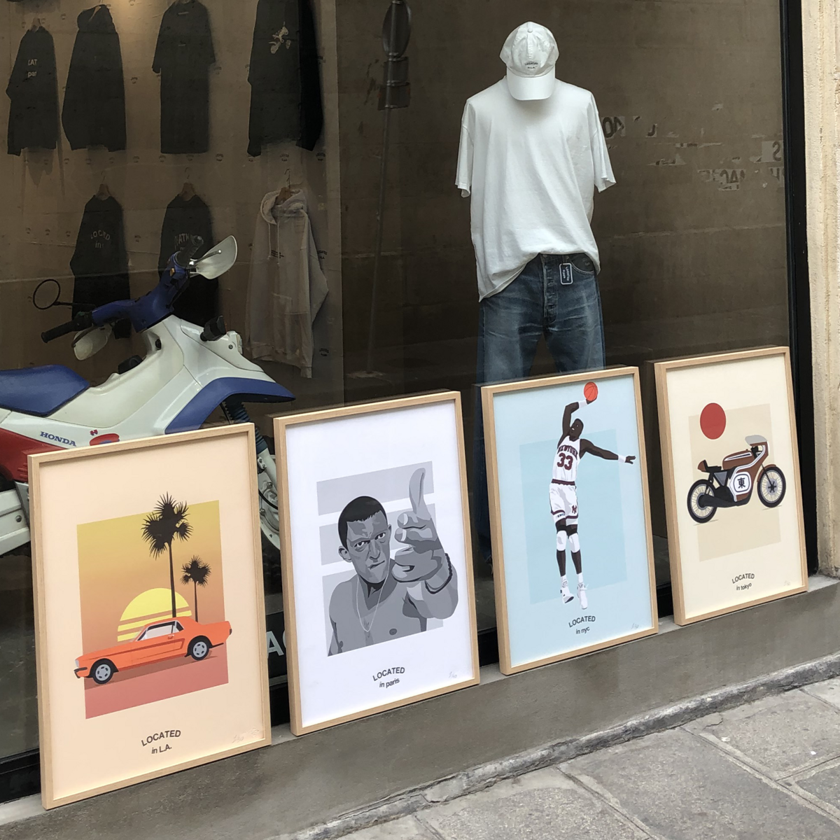 Poster "Honda Moto, Located in Tokyo" Limited edition art print | 30x40cm