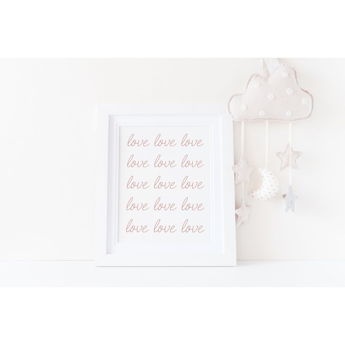 Love poster, love love love print, I love you print, girls poster, girls nursery print, nursery poster, girls room poster