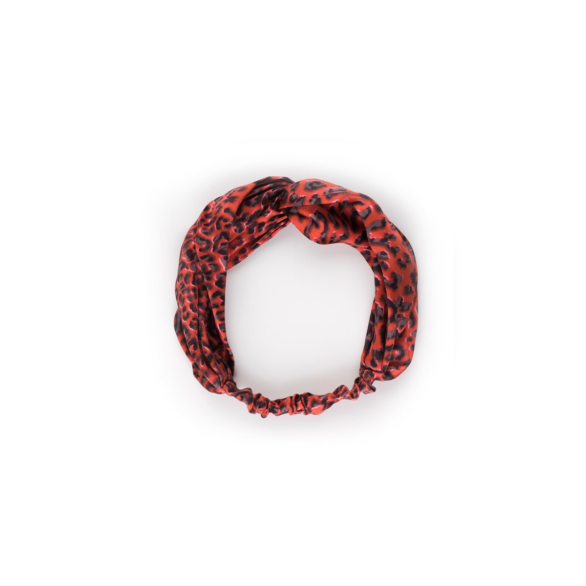 Diadema de leopardo de seda