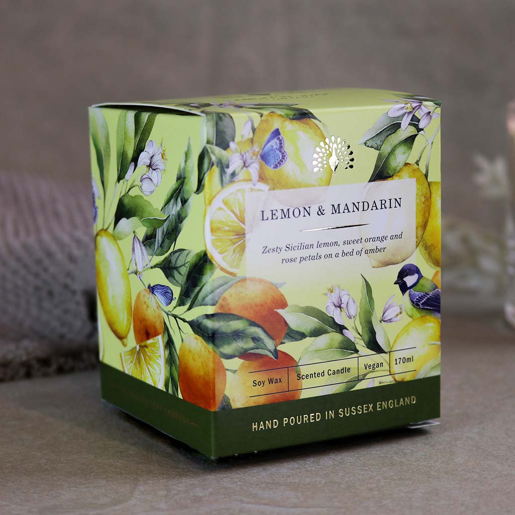 Bougie ENGLISH SOAP C° 170g - Heritage - Citron & Mandarine