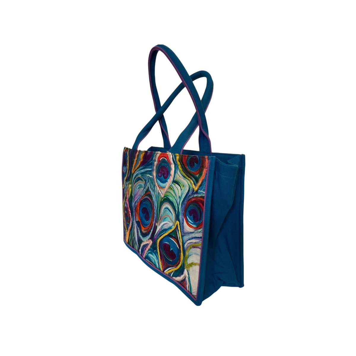 Tas Dames Shopper Peacock Feathers