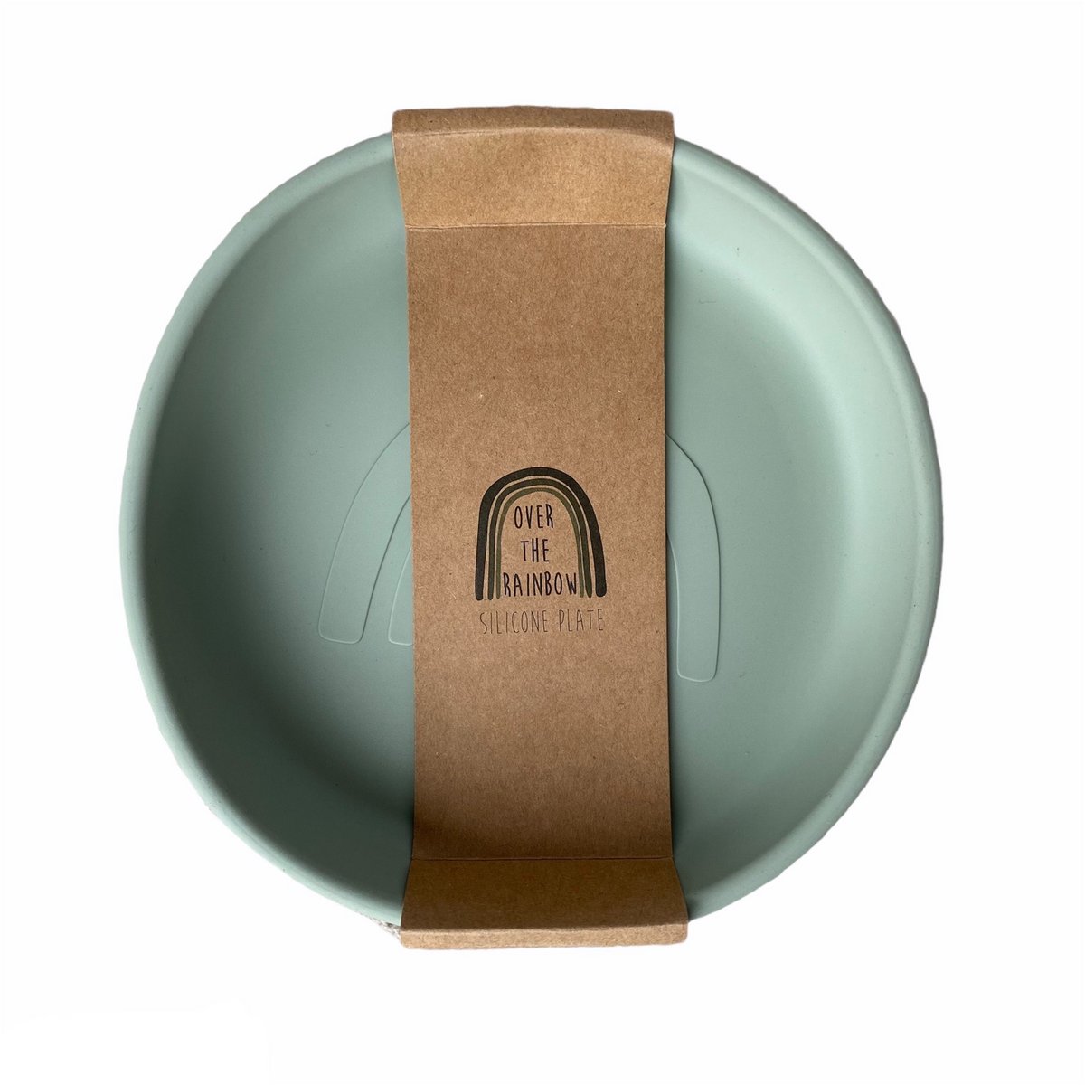 Assiette en silicone arc-en-ciel - biscuit