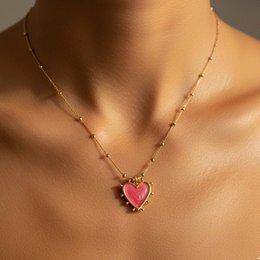 GIOIOSA – Gold Plated Heart Necklace