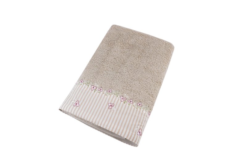 Baumwollhandtuch Vintage beige 70x140 cm Isabelle Rose