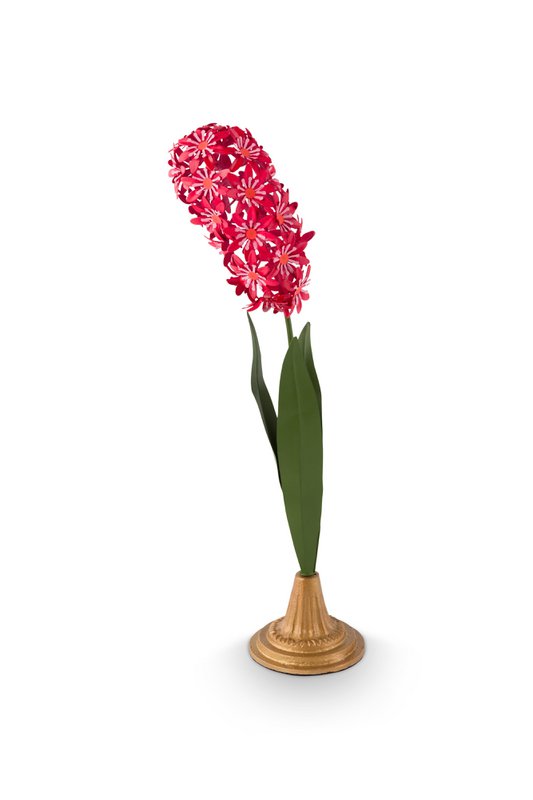 Deco Flower Metal Pink 48cm