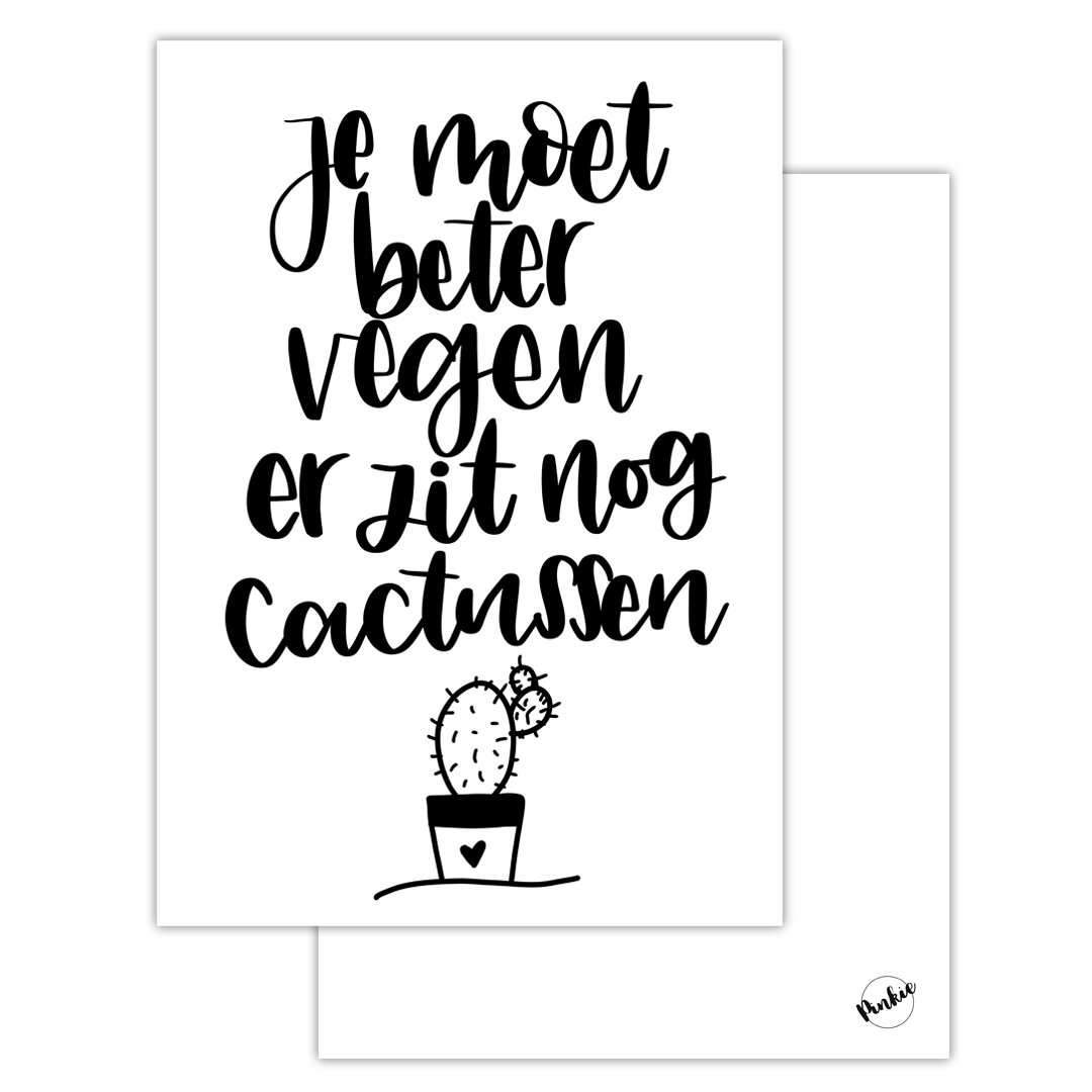 Poster Je moet beter vegen