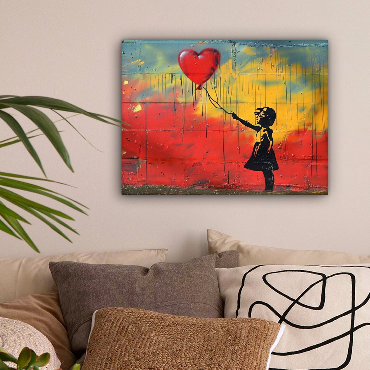 Leinwand Malerei - Wanddekoration Banksy Sty