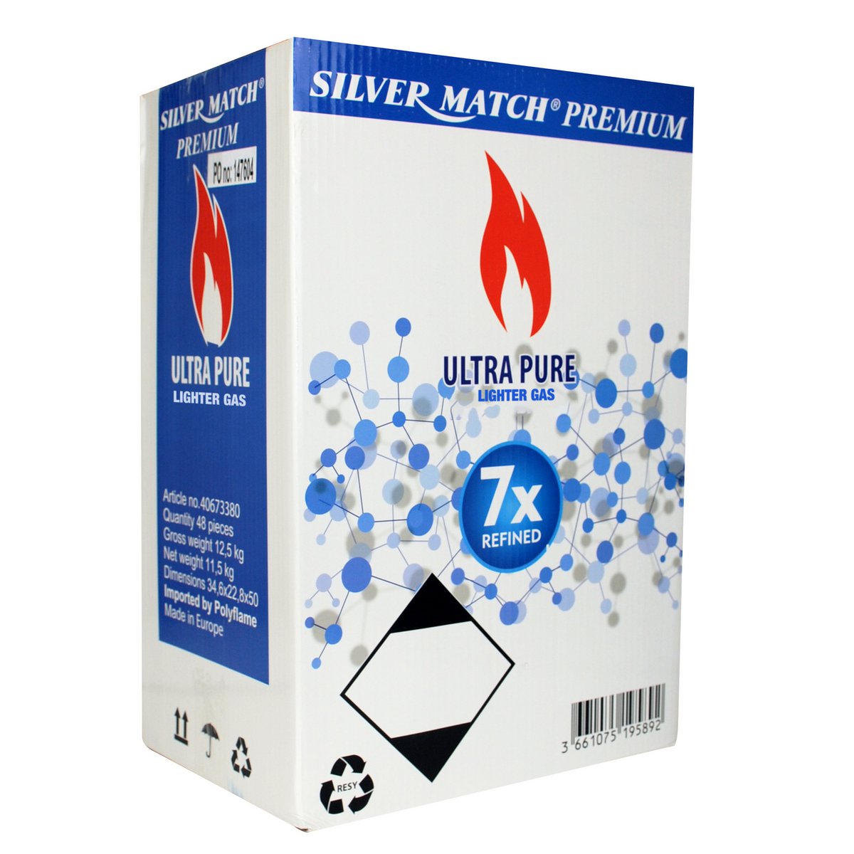 SILVER MATCH, Bombola del Gas PRENIUM ULTRA PURE, per Fornelli da Campeggio, Fornelli a Gas, 300 ML
