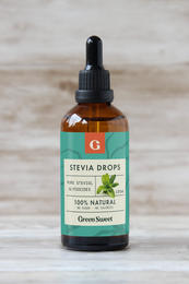 Flydende stevia naturel 100 ml - erstatning for sukker
