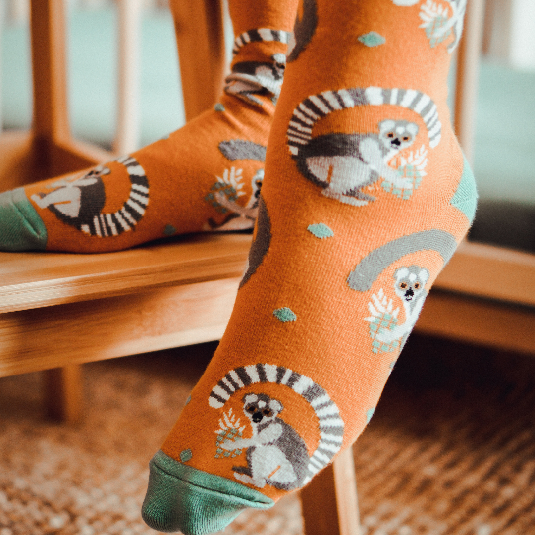 Calcetines de lémures para niños