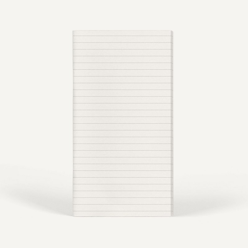 Zero-Waste Notebook RULED — Salt Color