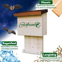 Caja para murciélagos ERDENFREUND® Villa extra grande