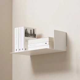 Mensola da parete in metallo Bergamo – mensola sospesa per libri