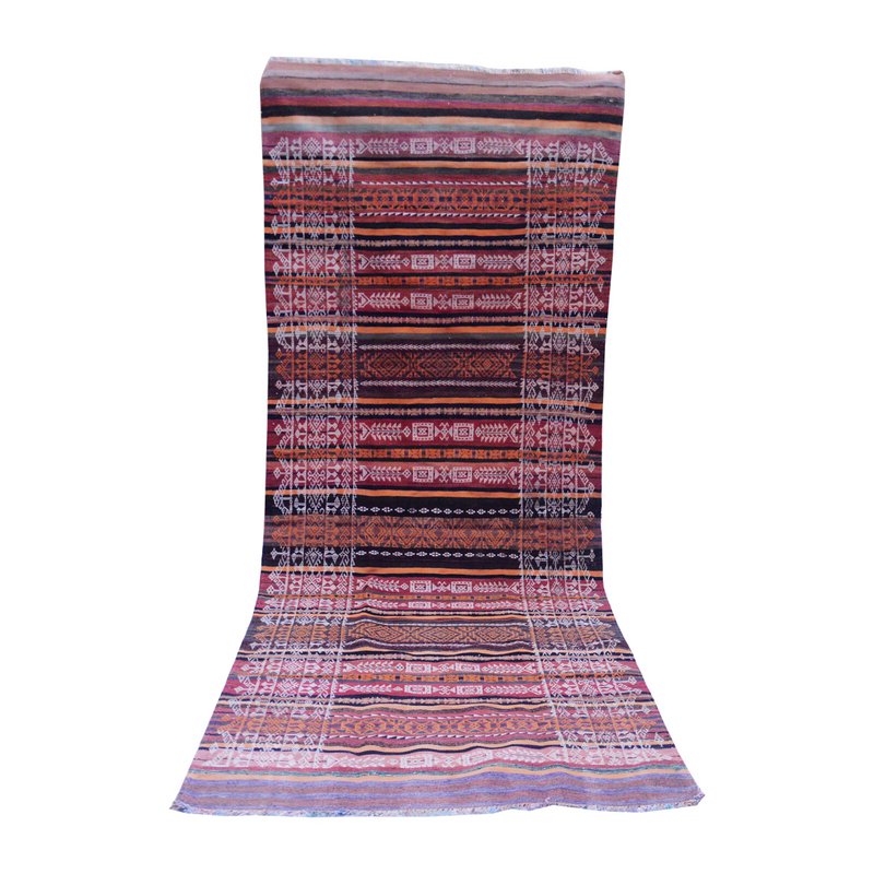 Tapis Vintage Rouge Mexicain Baluch Soumak