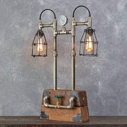 Trækasse to lampe