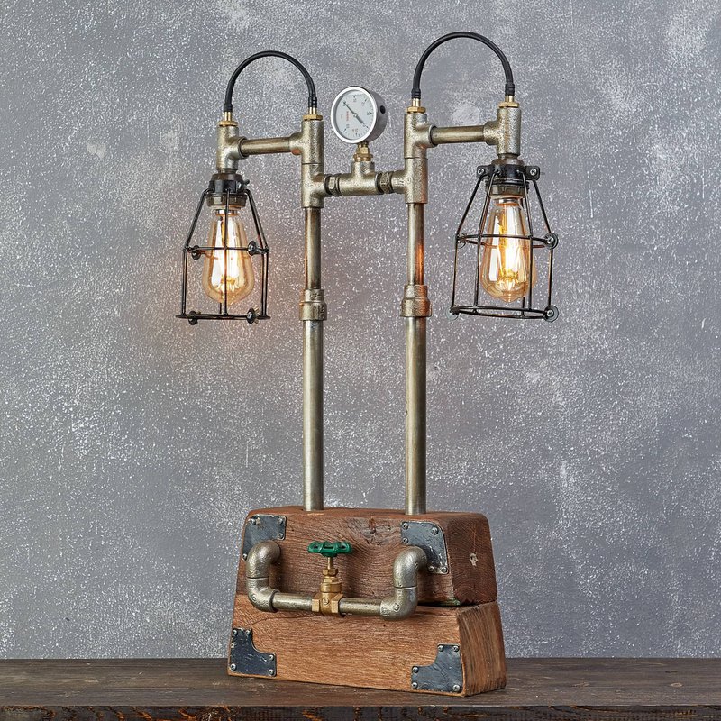 Trækasse to lampe