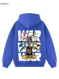 Felpa con Cappuccio 460g Boxy Fit War — Streetwear Made in Italy | Horda Brand