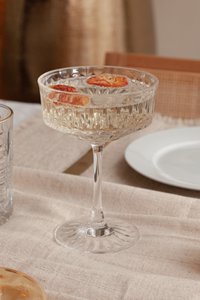 Vintage look coupé glas - set van 2