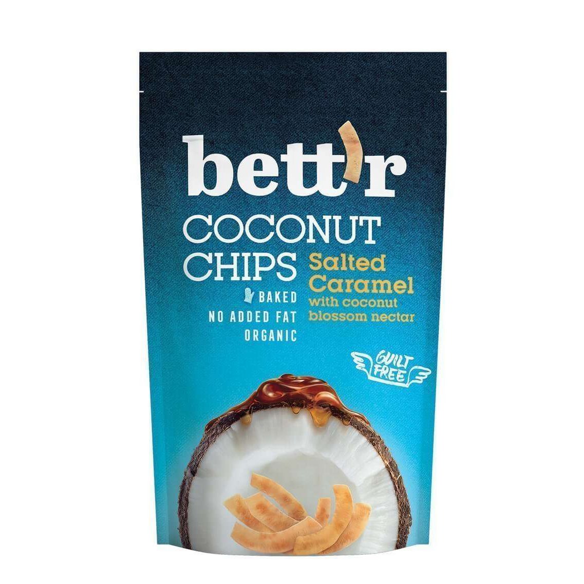 Coconut Chips Salted Caramel, organic, Bett'r, 70g