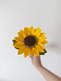 Girasole di fiori in feltro