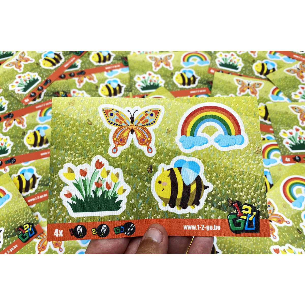 Flowers and bees - Shoe stickers