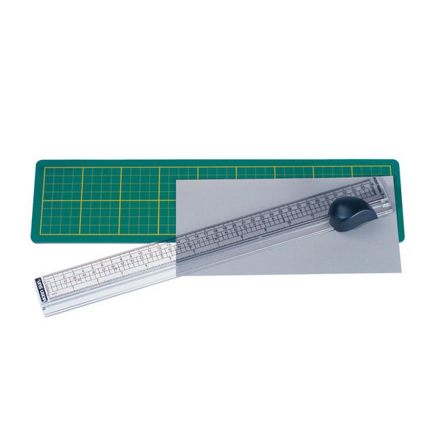 Regla de corte Alco con tapete de corte 380x100mm, filo de corte hasta 33cm.