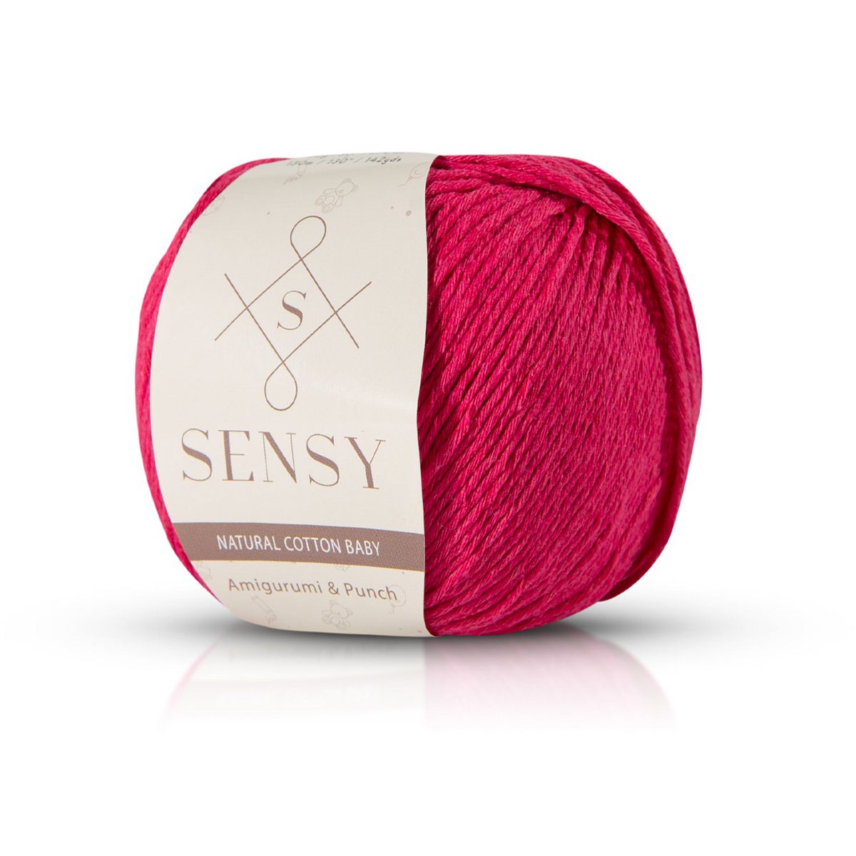 Sensy Premium Natural Baby Cotton 100% filato di cotone morbido per lavoro a maglia e uncinetto Amigurumi