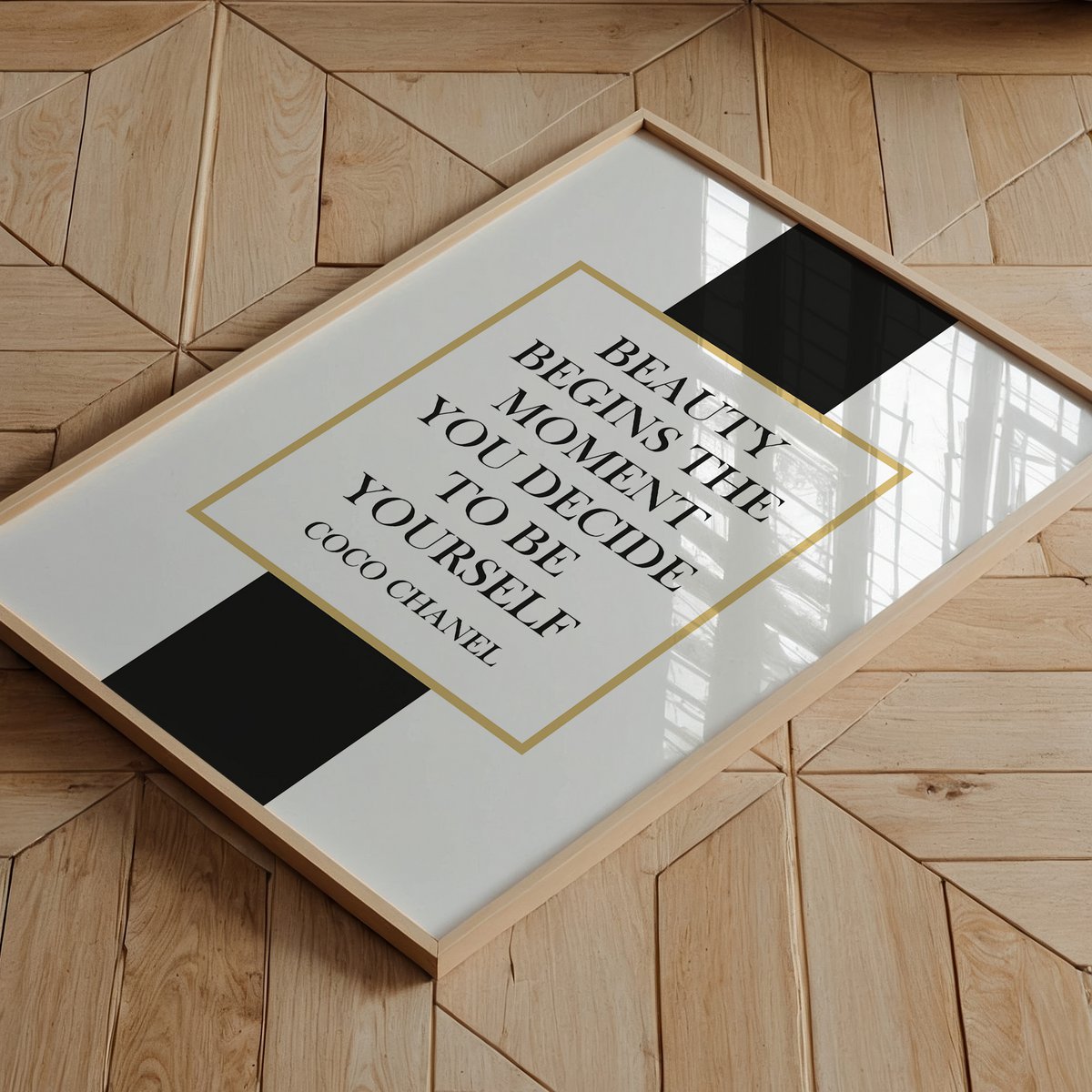 Poster: Beauty begins the moment you decide to be yourself