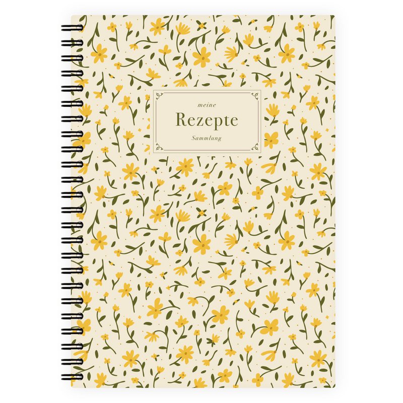 Rezeptbuch Boho Floral Nr. 1