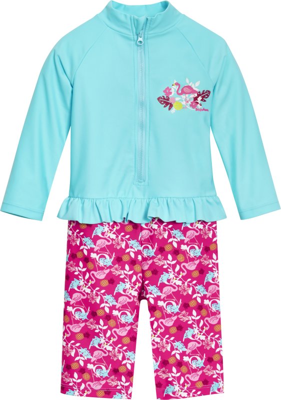 UV-Schutzanzug Flamingo Langarm - Türkis
