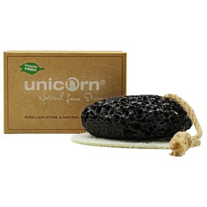unicorn® lavapuimsteen met loofahbakje
