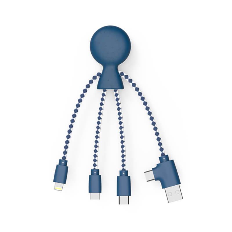 🔌 Mr Bio Multi-connector gerecycleerde plastic kabel 🔌
