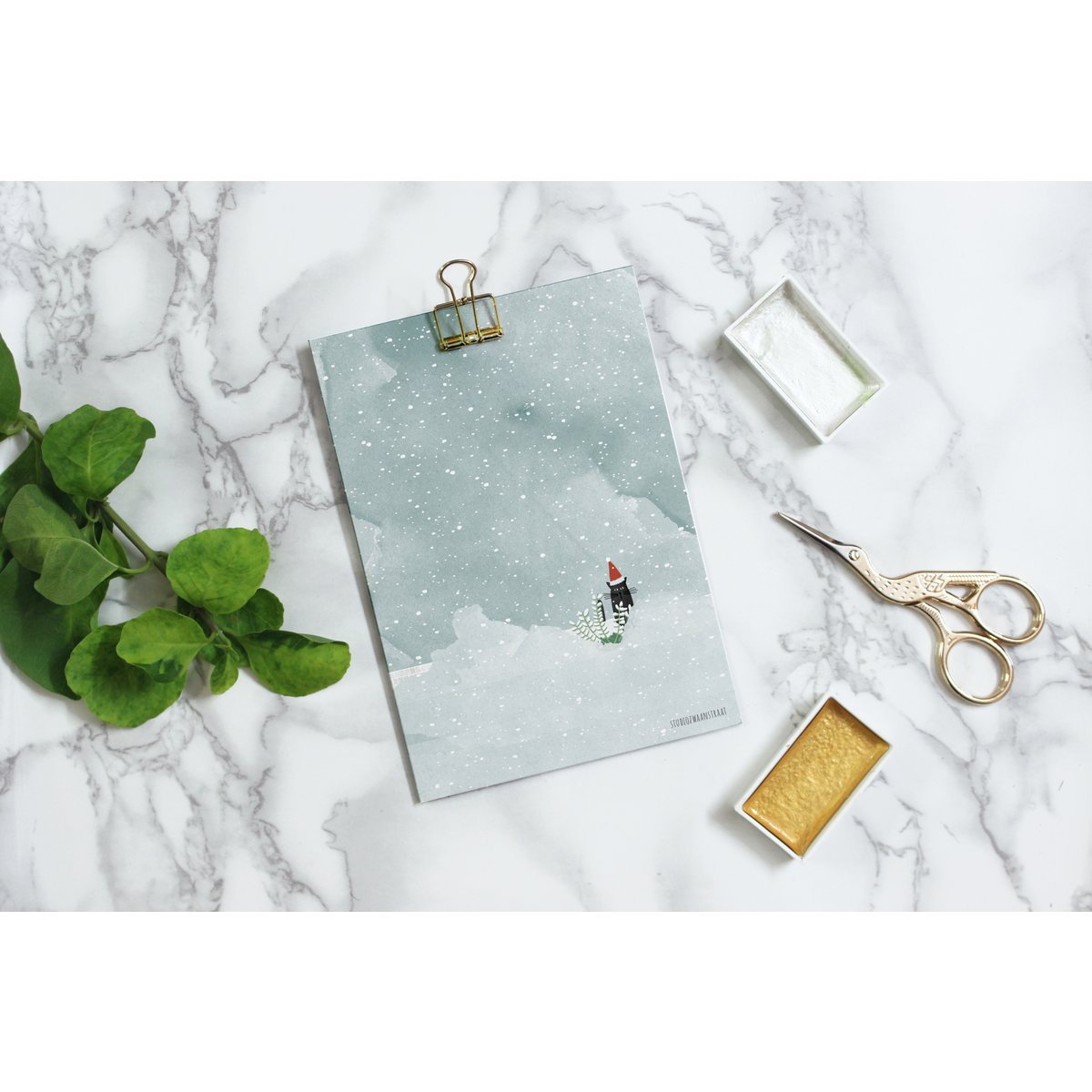 Postkarte - Serie 'Weihnachten'- 'Weihnachten mit Joosje'