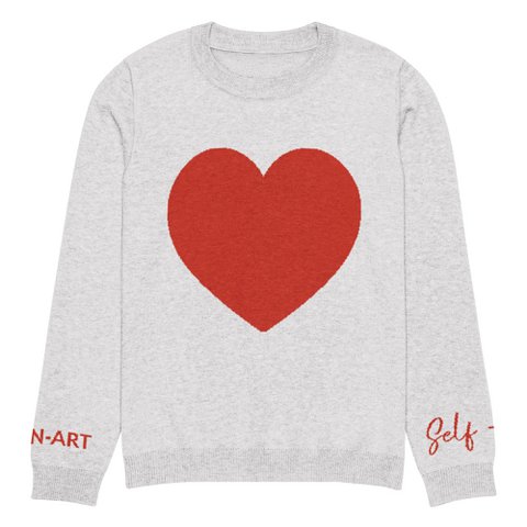 Heart - Gebreide trui met ronde hals BLEACH