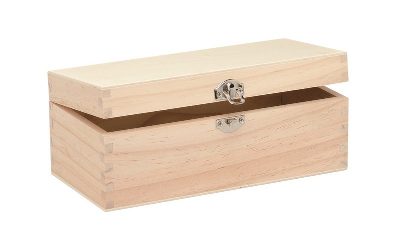 Wooden box rectangular 23x11x9cm