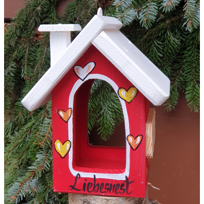 Willa dla Ptaków - Karmnik Chatka Górska Mini - "Love Nest"