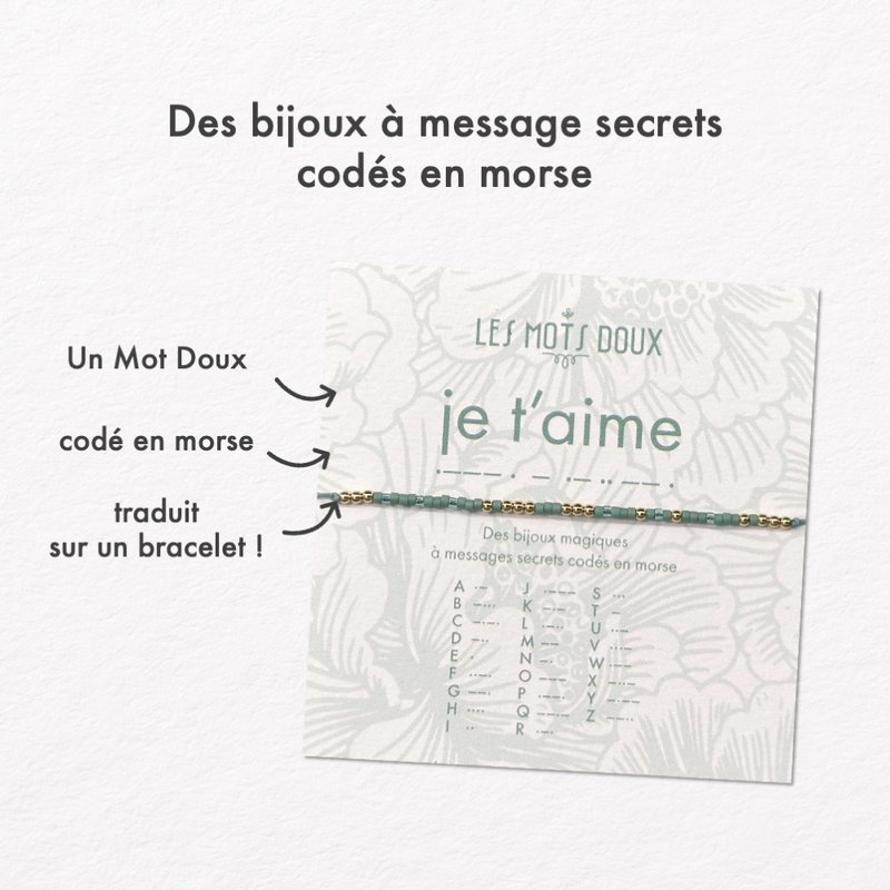 Morse Code Bracelet: I love you