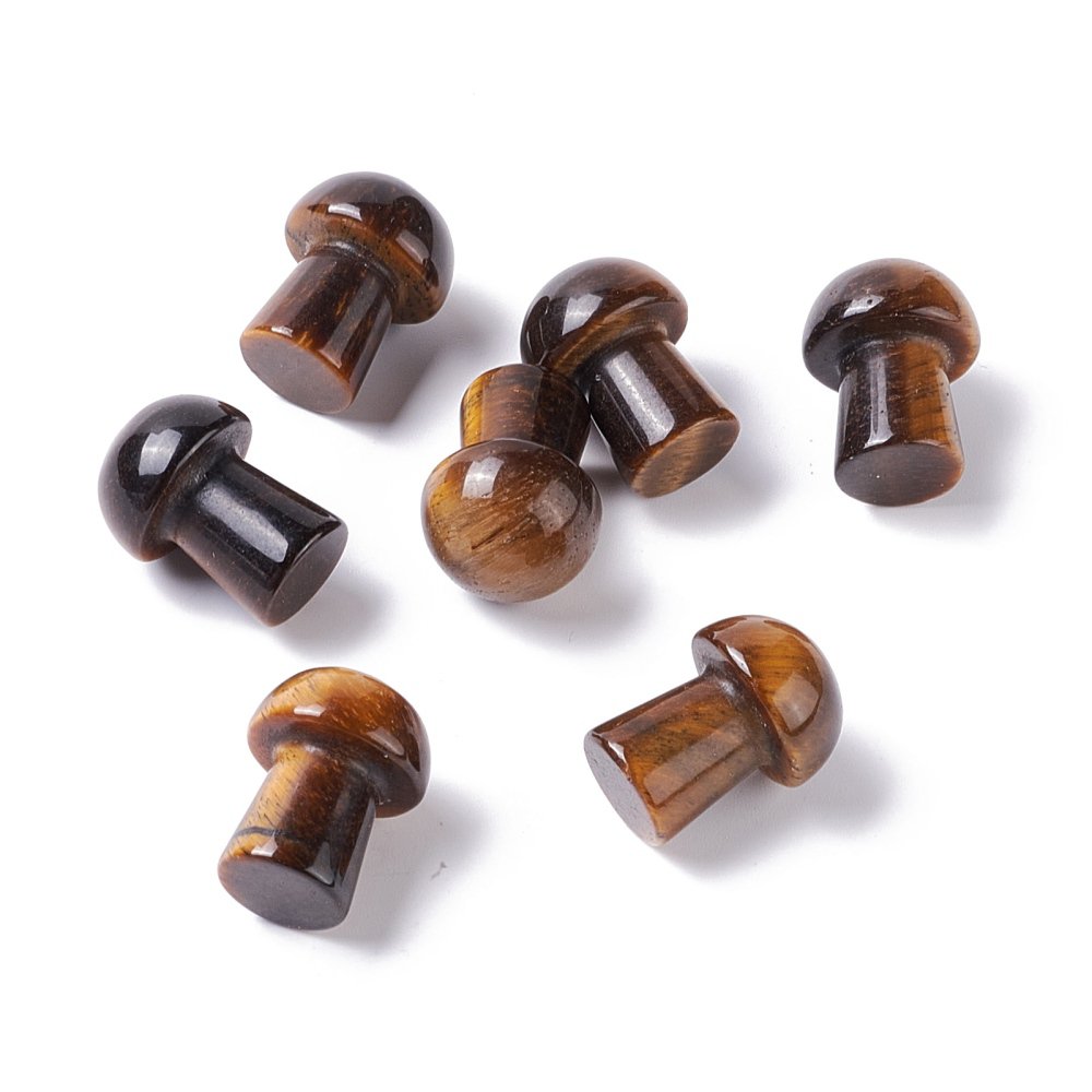 Sattva-Felsen | Tigerauge Ruhe | Gua Sha Spa Pilz 20mm