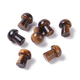 Sattva-Felsen | Tigerauge Ruhe | Gua Sha Spa Pilz 20mm