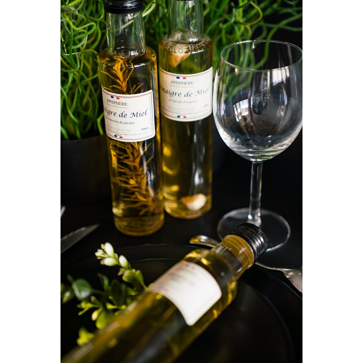 Vinaigre miel aromatisé Ail 25cl