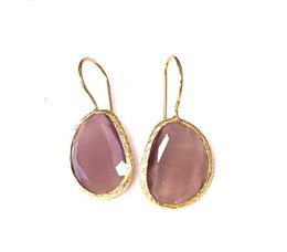 Earrings Cateye Steen Lila