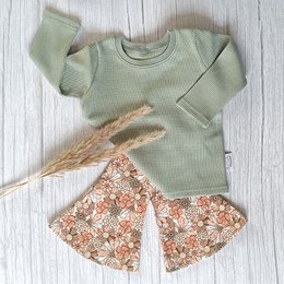 Pantalon Évasé Fleur Joyeuse
