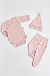 Ensemble 3 pièces en coton biologique 0610S