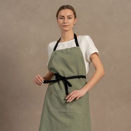 Verstellbare Schürze aus Leinen