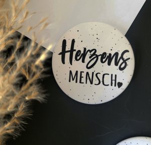 Großer Magnet für Pinnwand oder Kühlschrank "Herzensmensch"