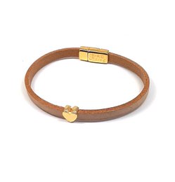 Cuore Semplice Spremere placcato oro 24K