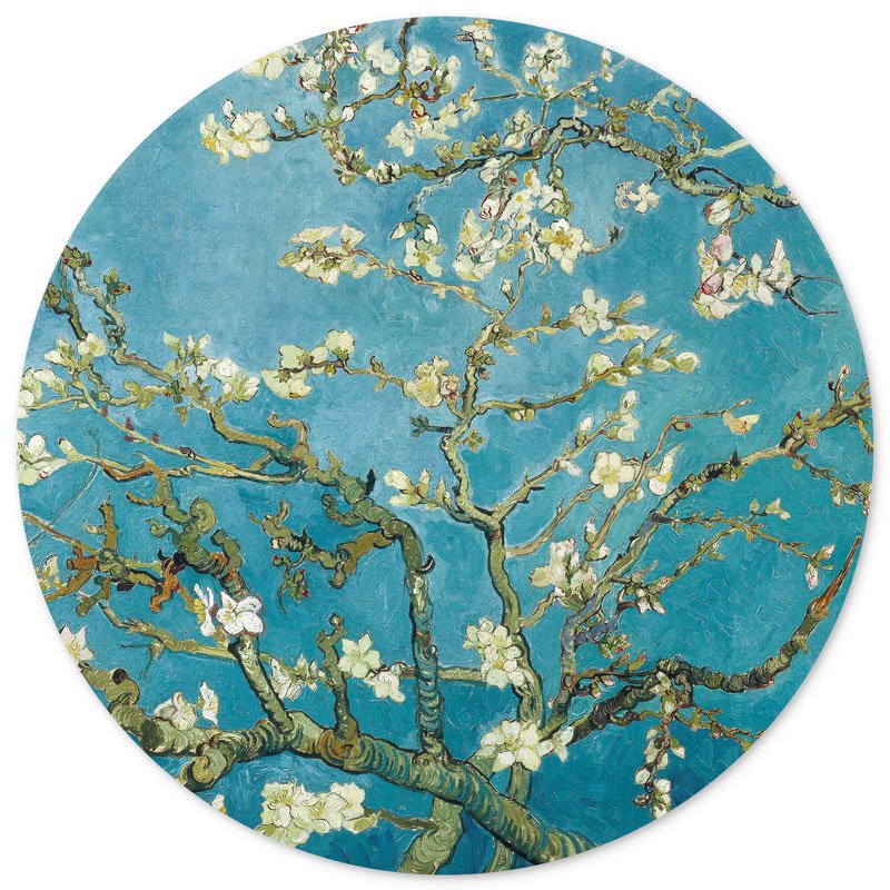 Círculo de pared Almendro en flor - Vincent van Gogh - cuadro redondo - círculo de pared