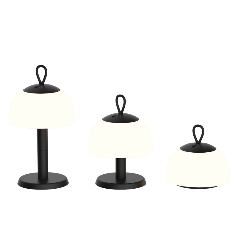 Table lamp Lesbos 3-in-1 Black